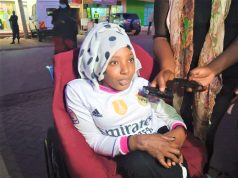 Joy for mother who has been carrying daughter to school as leader offers aid